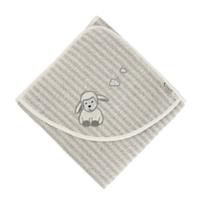Sterntaler Handdoek met capuchon Stanley grijs 100 x 100 cm - Grijs