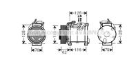 chrysler Compressor, airconditioning
