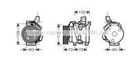 Toyota Compressor, airconditioning