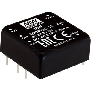 meanwell Mean Well DKM10E-15 DC/DC-convertermodule 333 mA 10 W Aantal uitgangen: 2 x