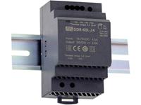 meanwell Hutschienen-DC/DC-Wandler (DIN-Rail) 24 V/DC 2.5A 60W 1 x