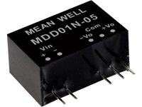 meanwell Mean Well MDD01L-09 DC/DC-convertermodule 56 mA 1 W Aantal uitgangen: 2 x