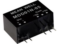 meanwell Mean Well MDD01M-15 DC/DC-convertermodule 34 mA 1 W Aantal uitgangen: 2 x