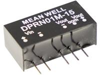 meanwell Mean Well DPRN01N-15 DC/DC-converter +34 mA 1 W Aantal uitgangen: 2 x