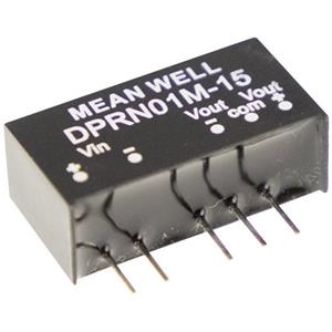 meanwell DC/DC-Wandler +42mA 1W Anzahl Ausgänge: 2 x