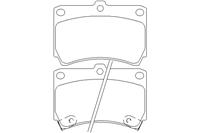 kia Remblokken set 2165404
