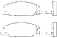 isuzu Remblokken set 2154302