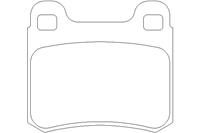mercedes Remblokken set 2068703