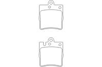 mercedes-benz Remblokken set