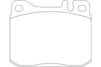 mercedes Remblokken set 2034110