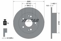 Remschijf, volledig TEXTAR 98200 1251 0 1, Achter, 1 Stuk