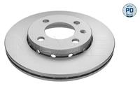 Remschijf MEYLE-PD Quality MEYLE, Remschijftype: Geventileerd: , Inbouwplaats: Vooras, u.a. für VW, Seat