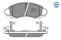 opel Remblokkenset, schijfrem 0252325316W