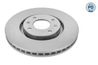 Remschijf MEYLE-PD Quality MEYLE, Remschijftype: Geventileerd: , Inbouwplaats: Vooras, u.a. für Peugeot, Citroën, Opel, DS, Toyota