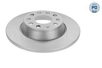 Remschijf MEYLE-PD Quality MEYLE, Remschijftype: Massief, Inbouwplaats: Achteras: , u.a. für Seat, VW, Audi, Skoda
