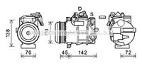 mercedes-benz Compressor, airconditioning