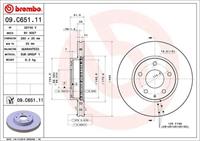 Remschijf BREMBO, Remschijftype: Binnen geventileerd, u.a. für Mazda