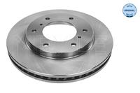Remschijf MEYLE-ORIGINAL Quality MEYLE, Remschijftype: Geventileerd: , Inbouwplaats: Vooras, u.a. für Mitsubishi, Fiat