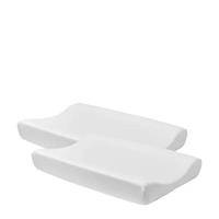 Meyco Wickelauflagenbezug Basic Jersey, 50 x 70 cm, weiß, 2er Pack
