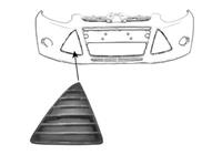 ford BUMPERGRILL ONDER RECHTS Interieur ZWART Brillant
