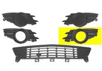 opel BUMPERGRILL ONDER LINKS 1/06+ met MISTLICHTGAT -Chroom 3782593