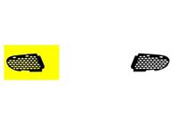 mercedes-benz BUMPERGRILL ONDER RECHTS tot98