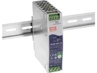 meanwell Mean Well WDR-60-24 DIN-rail netvoeding 24 V/DC 2.5 A 60 W Aantal uitgangen:1 x Inhoud 1 stuk(s)