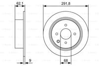 Remschijf BOSCH 0 986 479 D18, 1 deel