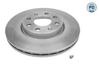 Remschijf MEYLE-PD Quality MEYLE, Remschijftype: Geventileerd: , Inbouwplaats: Vooras, u.a. für Fiat, Opel, Vauxhall