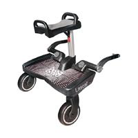 Universal Black Lascal Buggyboard Maxi Plattform für Kinderwagen mit grauem Sitz