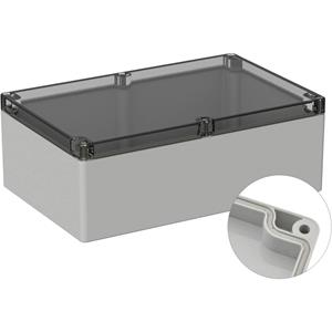 TRU COMPONENTS Universele behuizing 240.3 x 160.3 x 90 PC Grijs-wit (RAL 7035) 1 stuk(s)