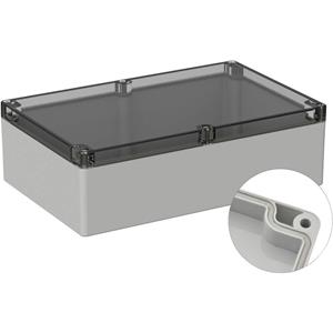 TRU COMPONENTS Universele behuizing 300 x 230 x 85 PC Grijs-wit (RAL 7035) 1 stuk(s)