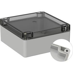 TRU COMPONENTS Universele behuizing 122 x 120 x 55 PC Grijs-wit (RAL 7035) 1 stuk(s)