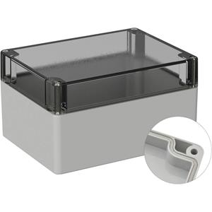 TRU COMPONENTS Universele behuizing 160 x 120 x 90 PC Grijs-wit (RAL 7035) 1 stuk(s)