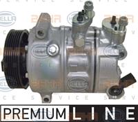 Compressor, airconditioning BEHR HELLA SERVICE *** PREMIUM LINE *** MAHLE, Spanning (Volt)12V, u.a. für VW, Seat, Skoda, Audi