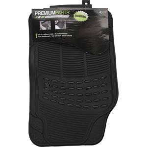 automattenset PVC zwart 4 delig universeel