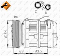 volvo Compressor, airconditioning EASY FIT