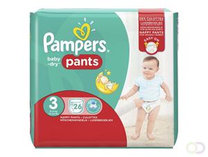 Pampers 4x  Baby Dry Luierbroekjes Maat 3 26 stuks