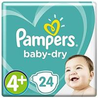 4x  Baby Dry Luiers Maat 4+ 24 stuks