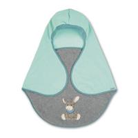 Sterntaler Einschlagdecke "Emmi", Stickerei, Mircrofleece, für Babys, mint/grau