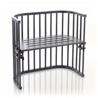 Tobi Beistellbett babybay original, grau lackiert, extra belüftet Gr. 40 x 90