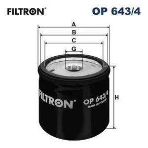 FILTRON Ölfilter OP 643/4 Motorölfilter,Wechselfilter OPEL,RENAULT,FIAT,VIVARO Kasten F7,VIVARO Combi J7,MOVANO Combi J9