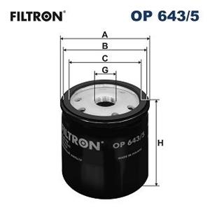 FILTRON Ölfilter OP 643/5 Motorölfilter,Wechselfilter MERCEDES-BENZ,RENAULT,NISSAN,B-CLASS W246, W242,A-CLASS W176,CLA Coupe C117,CITAN Kasten 415