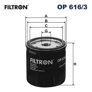 filtron Oliefilter VW,AUDI,SKODA OP 616/3 04E115561,04E115561B,04E115561D  04E115561H,04E115561T