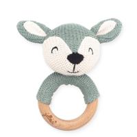 Jollein Beißring Ø 7cm Deer ash green