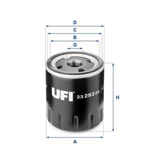 ufi Oliefilter FIAT,PEUGEOT,TOYOTA 23.293.00 1109AP,1109K2,1109L1  1109N3,9567205780,9623907180,9624148680,9628173380,2630029000,152086F901,152086F905