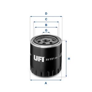 UFI Ölfilter 23.191.00 Motorölfilter,Wechselfilter RENAULT,FIAT,PEUGEOT,ESPACE III JE0_,LAGUNA I B56_, 556_,LAGUNA I Grandtour K56_,DUCATO Bus 230