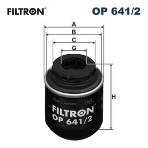 FILTRON Ölfilter OP 641/2 Motorölfilter,Wechselfilter VW,AUDI,SKODA,GOLF VI 5K1,PASSAT Variant 3C5,GOLF PLUS 5M1, 521,POLO 6R, 6C,TIGUAN 5N_