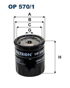 filtron Oliefilter OPEL,TOYOTA,CHEVROLET OP 570/1 94797406,EC94797406,5650343  650104