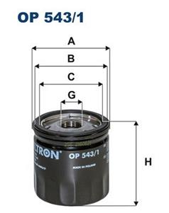 FILTRON Ölfilter OP 543/1 Motorölfilter,Wechselfilter FORD,PEUGEOT,CITROËN,TRANSIT MK-7 Kasten,TRANSIT MK-7 Bus,TRANSIT MK-7 Pritsche/Fahrgestell